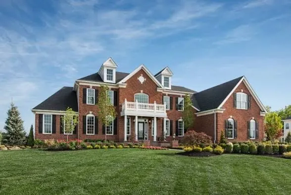 Classic brick colonial home